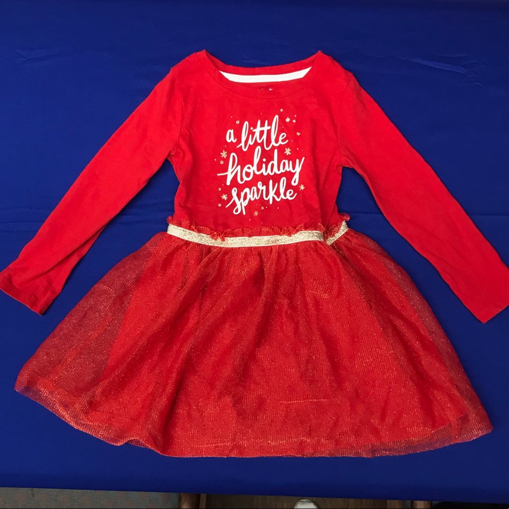 Cat & Jack Red Holiday Dress